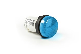 MB Series Plastic with LED 24V AC/DC Blue 22 mm Pilot